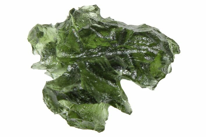 Green Moldavite Tektite ( g) - Besednice, Czech Republic #376331